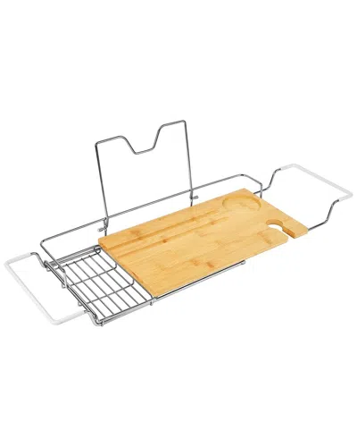 TOILETTREE TOILETTREE PRODUCTS STAINLESS STEEL BAMBOO BATH CADDY