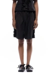 Toit Volant Adele Ruffle Shorts In Black