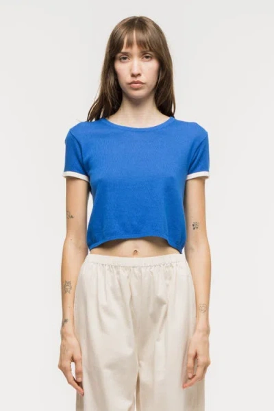 Toit Volant Katya Knit Top In Blue