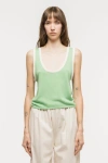 Toit Volant Kaya Knit Tank Top In Green