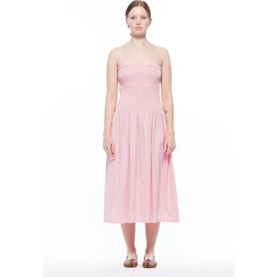 Toit Volant Laeti Smocked Dress In Pink
