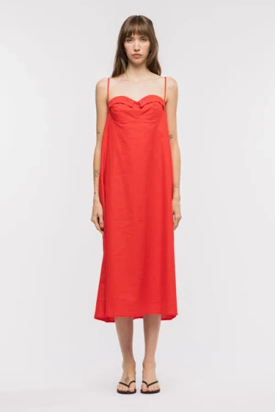 Toit Volant Tilda Dress In Red