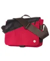 Token Grand Army Small Shoulder Bag With Back Zipper In Red,brown