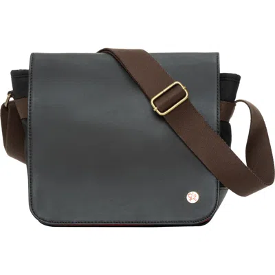 Token Waxed Nylon Rockefeller Crossbody Bag In Purple