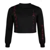 Tokkou Baggy Sweat Top Black For Women In Black