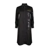 Tokkou Japanese Cotton Womens Long-sleeve Shirt In Black In Black
