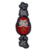Tokkou White / Red Nanakorobi Yaoki Iron-on Patch In Multi