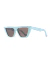 Tol Eyewear Trapezium Square Sunglasses In Pink