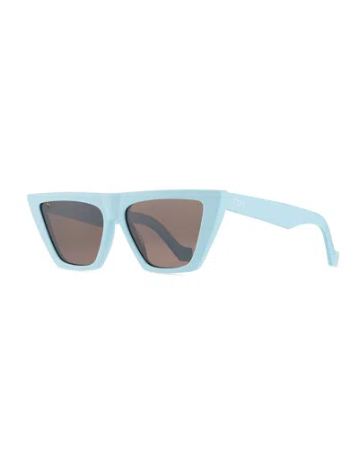 Tol Eyewear Trapezium Square Sunglasses In Blue