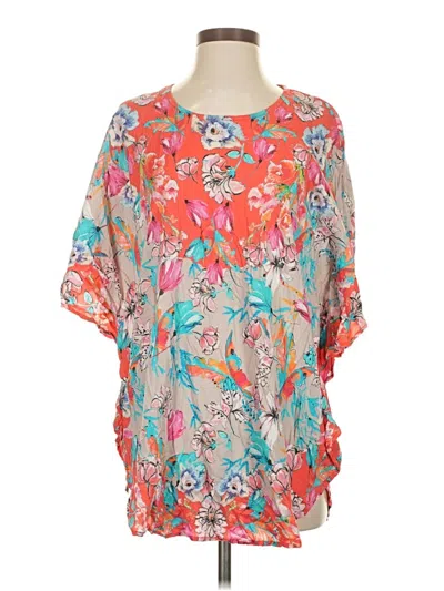 Pre-owned Tolani 3/4 Sleeve Blouse In Orange