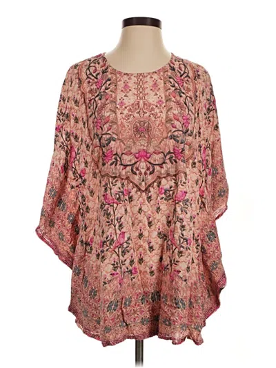 Pre-owned Tolani 3/4 Sleeve Blouse In Pink