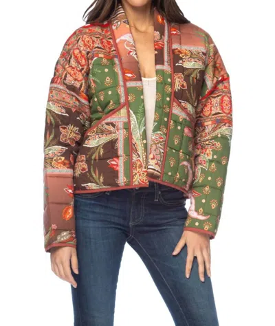 Tolani Aaron Quilted Jacket In Green