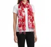 Tolani Abyss Scarf In Coral In Pink