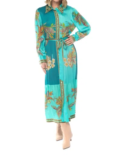 Tolani Andie Caribbean Dress In Green