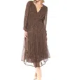 Tolani Arwen Flowy Dress In Leopard In Brown