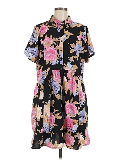 Pre-owned Tolani Casual Dress In Black