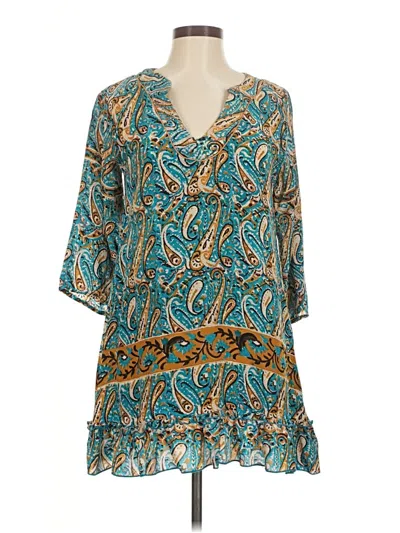 Pre-owned Tolani Casual Dress In Blue
