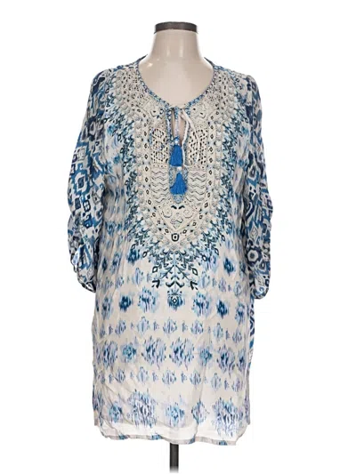 Pre-owned Tolani Casual Dress In Blue