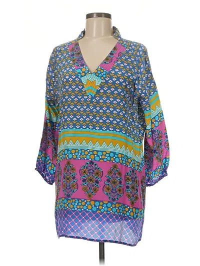 Pre-owned Tolani Casual Dress In Blue