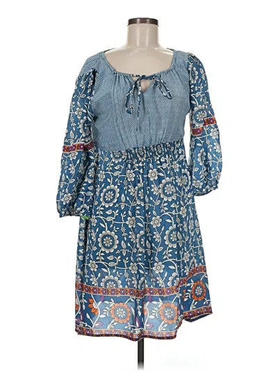 Pre-owned Tolani Casual Dress In Blue