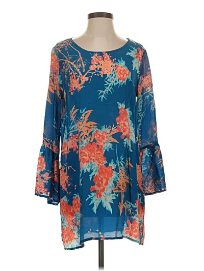Pre-owned Tolani Casual Dress In Blue