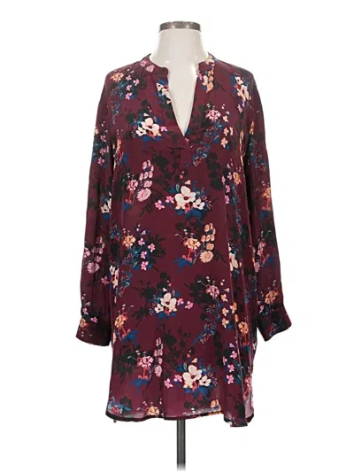 Pre-owned Tolani Casual Dress In Burgundy