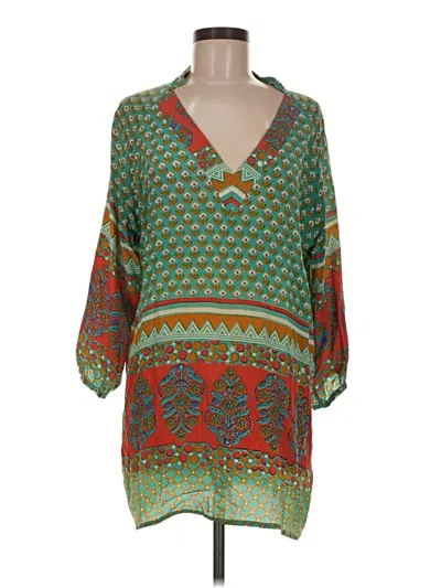 Pre-owned Tolani Casual Dress In Green