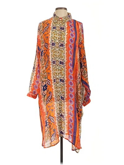 Pre-owned Tolani Casual Dress In Orange