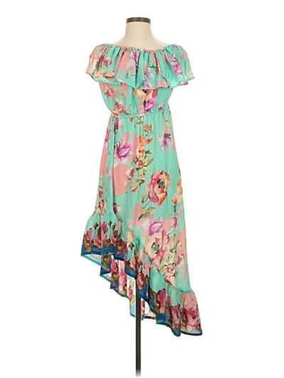 Pre-owned Tolani Casual Dress In Teal