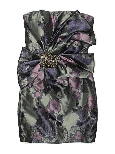 Pre-owned Tolani Cocktail Dress In Purple
