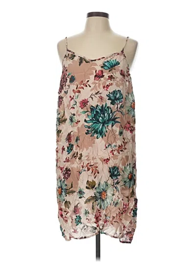 Pre-owned Tolani Cocktail Dress In Tan