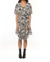 Tolani Diana Dress In Charcoal In Multi