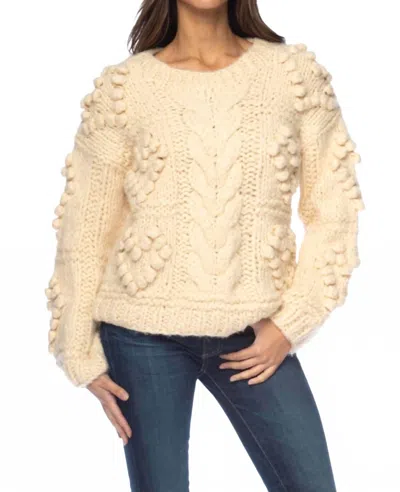 Tolani Elilah Sweater In Pearl In Nude