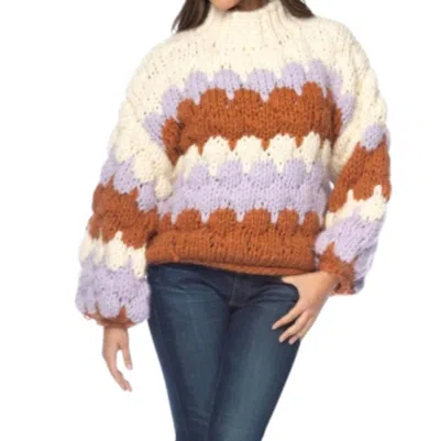 Tolani Graylin Long Sleeve Sweater In Multi-color