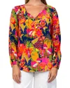 Tolani Janessa Silk Top In Multi