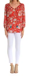 Tolani Janessa Top In Red In Red