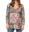 Tolani Janessa Tunic Top In Mosaic In Multi