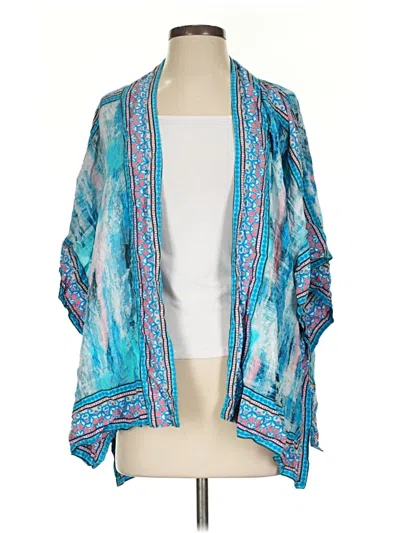 Pre-owned Tolani Kimono In Blue
