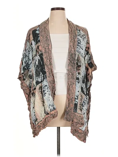 Pre-owned Tolani Kimono In Brown