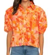 Tolani Mitch Top In Nectarine In Orange