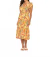 Tolani Aztec Printed Midi In Yellow In Multi