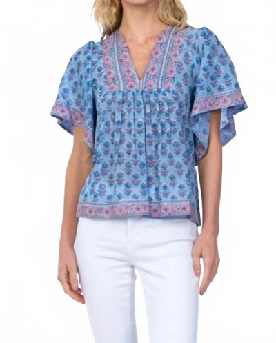 Tolani Seona Top In Sky In Multi