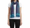 Tolani Shibori Scarf In Purple In Purple