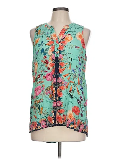 Pre-owned Tolani Sleeveless Blouse In Blue