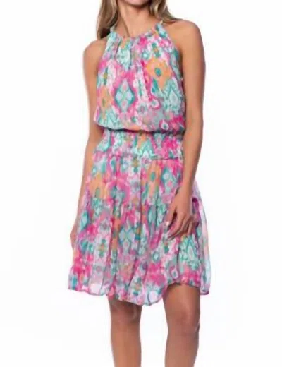 Tolani Trudy Mini Dress In Ikat In Multi