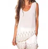 Tolani Vicki Tunic Top In White In White