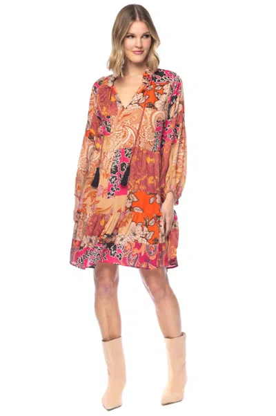 Tolani Women's Hadya Mini Dress In Saffron In Pink