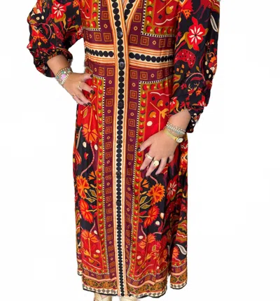 Tolani Women's Leigh Flowy Dress In Sangria In Yellow