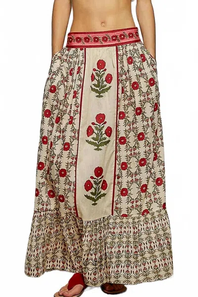 Tolani Xenon Skirt In Floral In Multi