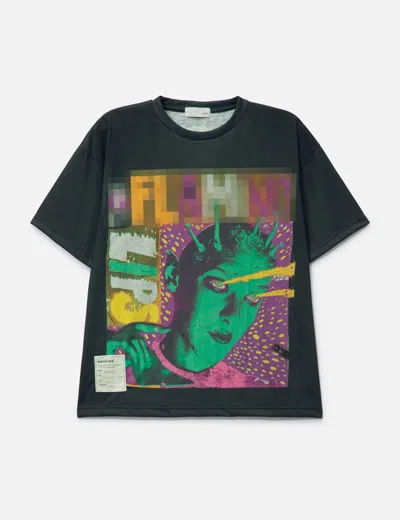 Tolq Trompe L'oeil Mosaic T-shirt In Green